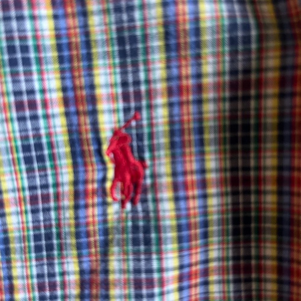 Boys Ralph Lauren blue, orange, yellow green